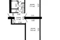 Mieszkanie 2 pokoi 52 m² Mińsk, Białoruś