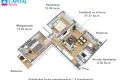 Appartement 3 chambres 64 m² Vilnius, Lituanie