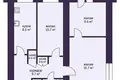 Wohnung 3 zimmer 60 m² Kalodziscanski sielski Saviet, Belarus
