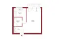 1 room apartment 33 m² Warsaw, Poland