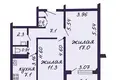 2 room apartment 49 m² Minsk, Belarus