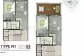 Appartement 1 chambre 60 m² Ban Bang Thao, Thaïlande