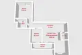 Wohnung 3 zimmer 92 m² Minsk, Belarus