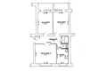 3 room apartment 62 m² Samahvalavicy, Belarus