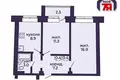 Wohnung 2 zimmer 48 m² Soligorsk, Belarus