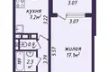 Appartement 1 chambre 33 m² Minsk, Bélarus