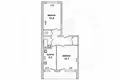 Wohnung 2 zimmer 49 m² Skoki, Belarus