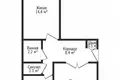2 room apartment 51 m² Lida, Belarus