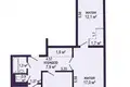 Appartement 3 chambres 63 m² Salihorsk, Bélarus