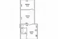 Wohnung 46 m² Muchaviecki sielski Saviet, Belarus