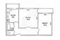 2 room apartment 55 m² Brest, Belarus