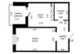 1 bedroom apartment 44 m² Minsk, Belarus