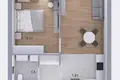 Appartement 2 chambres 43 m² Minsk, Bélarus