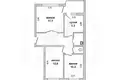 Квартира 3 комнаты 62 м² Тельмы 1, Беларусь