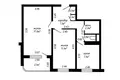 2 bedroom apartment 46 m² Minsk, Belarus