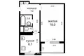Wohnung 1 zimmer 36 m² Minsk, Belarus