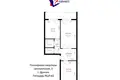 Wohnung 2 zimmer 47 m² Dukorski sielski Saviet, Belarus