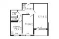 Apartamento 2 habitaciones 47 m² Minsk, Belarús
