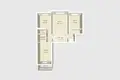 3 room apartment 64 m² Minsk, Belarus