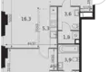 Wohnung 2 zimmer 56 m² Moskau, Russland