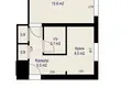 Appartement 1 chambre 31 m² Minsk, Bélarus
