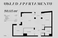 2 room apartment 59 m² Poznan, Poland