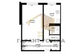 1 room apartment 37 m² Muchaviecki sielski Saviet, Belarus