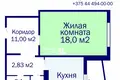 1 room apartment 47 m² Minsk, Belarus