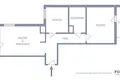3 room apartment 47 m² in Warsaw, Poland