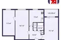 3 room apartment 60 m² Minsk, Belarus