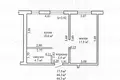 Wohnung 2 zimmer 44 m² Kalodziscanski sielski Saviet, Belarus
