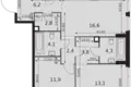 Wohnung 3 zimmer 74 m² Moskau, Russland