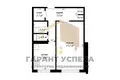 1 room apartment 37 m² Muchaviecki sielski Saviet, Belarus