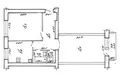 2 room apartment 51 m² Lahojsk, Belarus