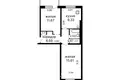 Квартира 2 комнаты 47 м² Минск, Беларусь