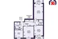 3 room apartment 71 m² Salihorsk, Belarus