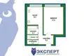 1 room apartment 36 m² Minsk, Belarus