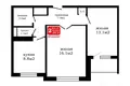 Wohnung 2 zimmer 52 m² Minsk, Belarus