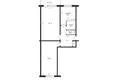 2 bedroom apartment 48 m² Minsk, Belarus