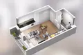 Квартира 1 комната 35 м² Познань, Польша