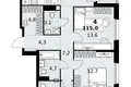 Квартира 4 комнаты 115 м² район Коммунарка, Россия
