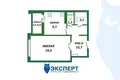 1 room apartment 43 m² Minsk, Belarus