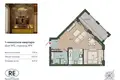 Квартира 1 комната 43 м² Калининград, Россия