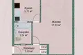 1 room apartment 30 m² Minsk, Belarus