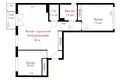 Квартира 3 комнаты 70 м² Минск, Беларусь