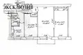 Wohnung 3 zimmer 56 m² Baranawitschy, Belarus