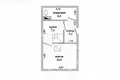 House 42 m² Kisieliaviecki sielski Saviet, Belarus