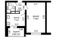 Квартира 1 комната 33 м² Минск, Беларусь