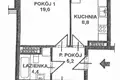 2 room apartment 49 m² Poznan, Poland