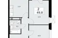 Квартира 2 комнаты 50 м² район Коммунарка, Россия